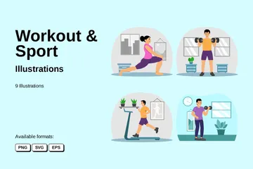 Workout & Sport Illustration Pack