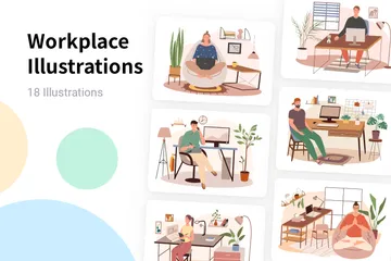 Workplace Illustration Pack