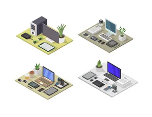 Workplaces Illustration Pack