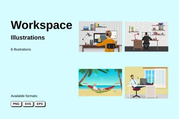 Workspace Illustration Pack