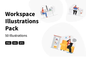 Workspace Illustration Pack