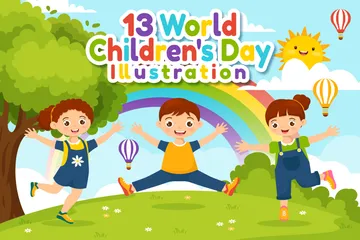 World Children's Day Illustration Pack