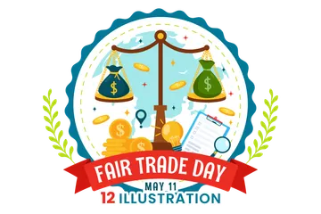 World Fair Trade Day Illustration Pack