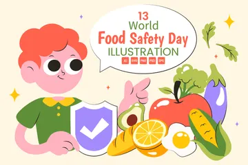 World Food Safety Day Illustration Pack