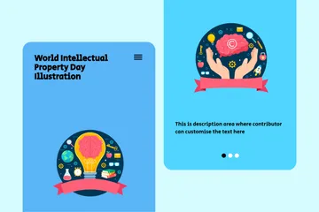 World Intellectual Property Day Illustration Pack