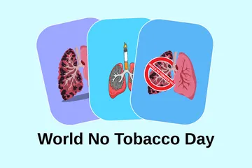 World No Tobacco Day Illustration Pack