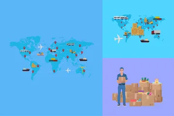 World Trade Illustration Pack