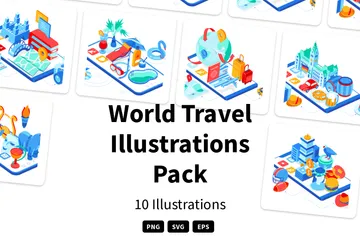 World Travel Illustration Pack
