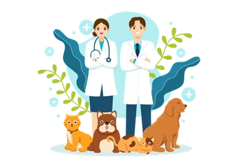 World Veterinary Day Illustration Pack