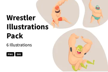 Wrestler Illustration Pack