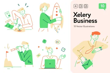 Xelery Business Illustration Pack