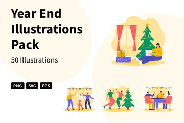 Year End Illustration Pack