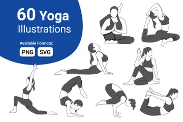 Yoga Pack d'Illustrations