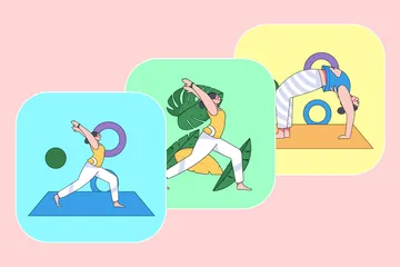 Yoga Pack d'Illustrations