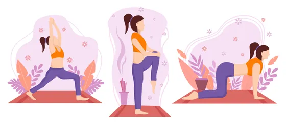 Yoga Paquete de Ilustraciones