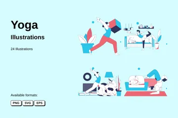 Yoga Exercise Illustration Pack