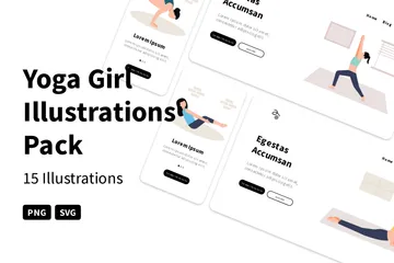 Yoga Girl Illustration Pack