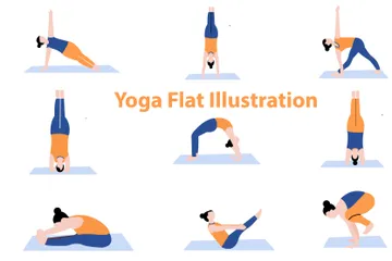 Yoga Girl Illustration Pack