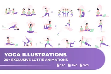 Yoga Illustration Pack