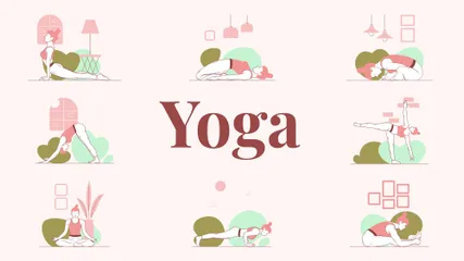 Free Yoga Pose Illustration Pack