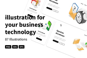 Your Business Technology Illustration Pack