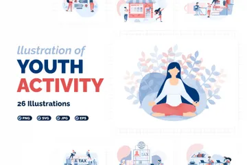 Youth Activities Illustration Pack