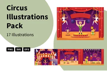 Zirkus Illustrationspack