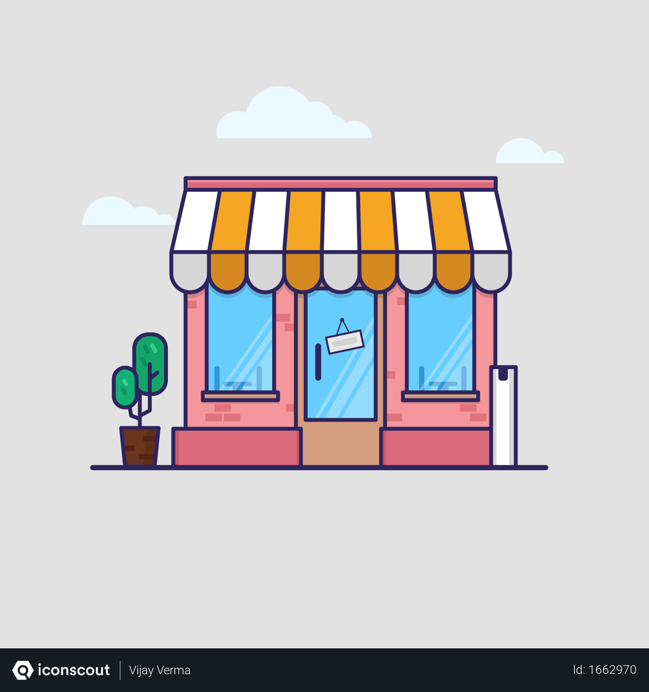 Best Free Cafe Illustration download in PNG & Vector format