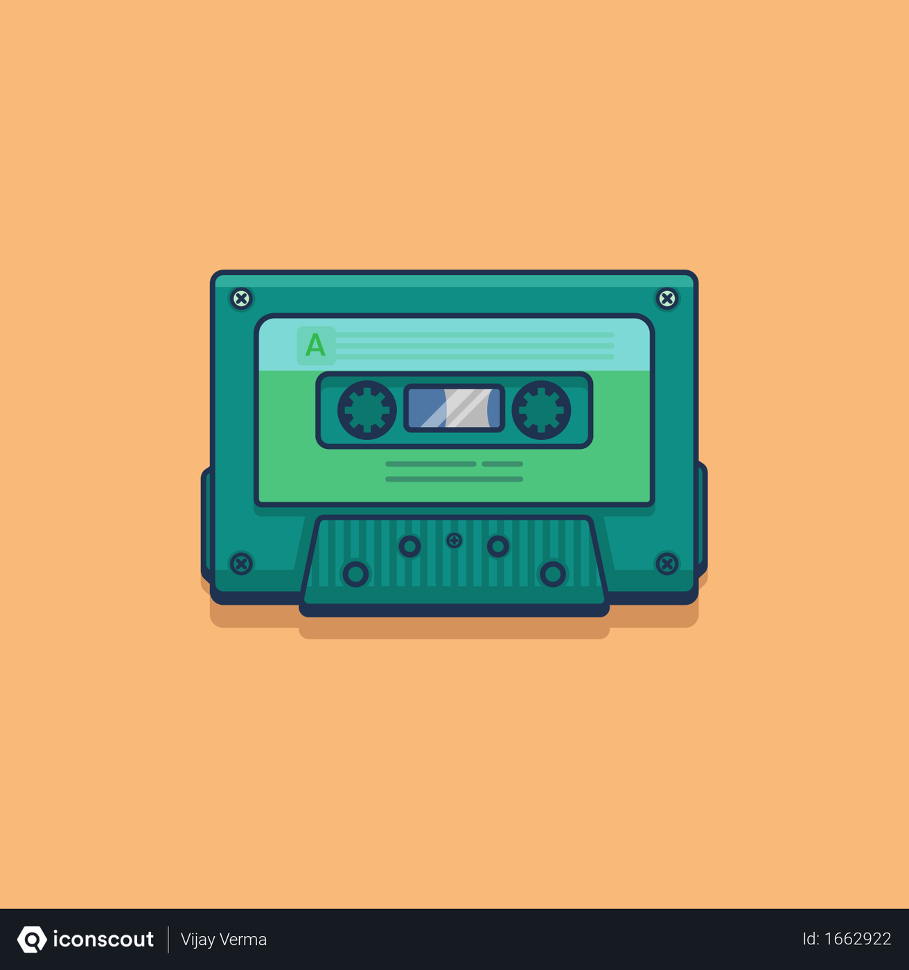 Best Free Cassette Illustration download in PNG & Vector format