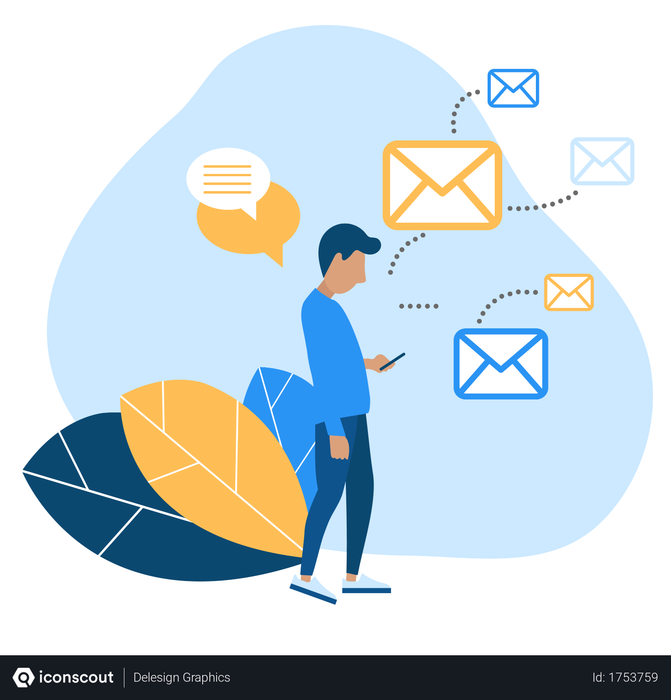 Best Free Email Illustration download in PNG & Vector format