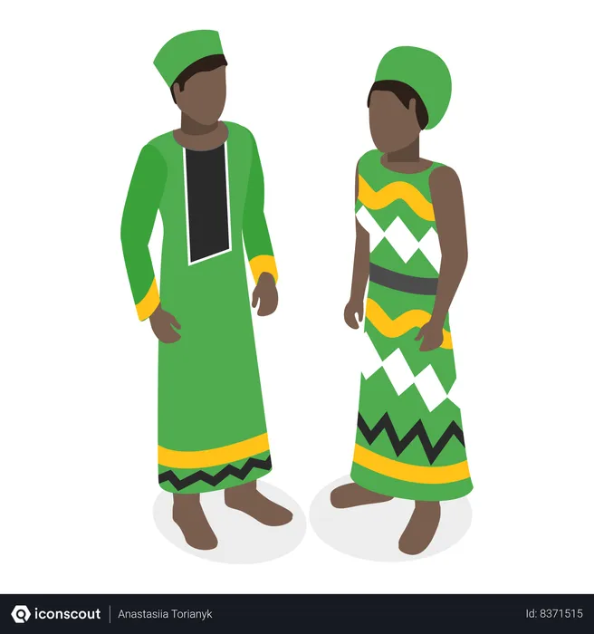 Free African Outfit  Illustration