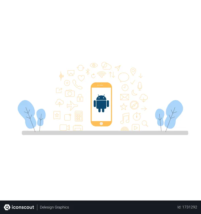 Free Android device  Illustration