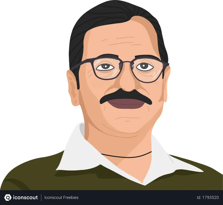 Free Arvind Kejriwal  Illustration