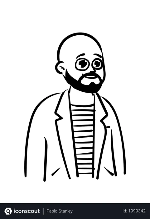 Free Bald Man  Illustration