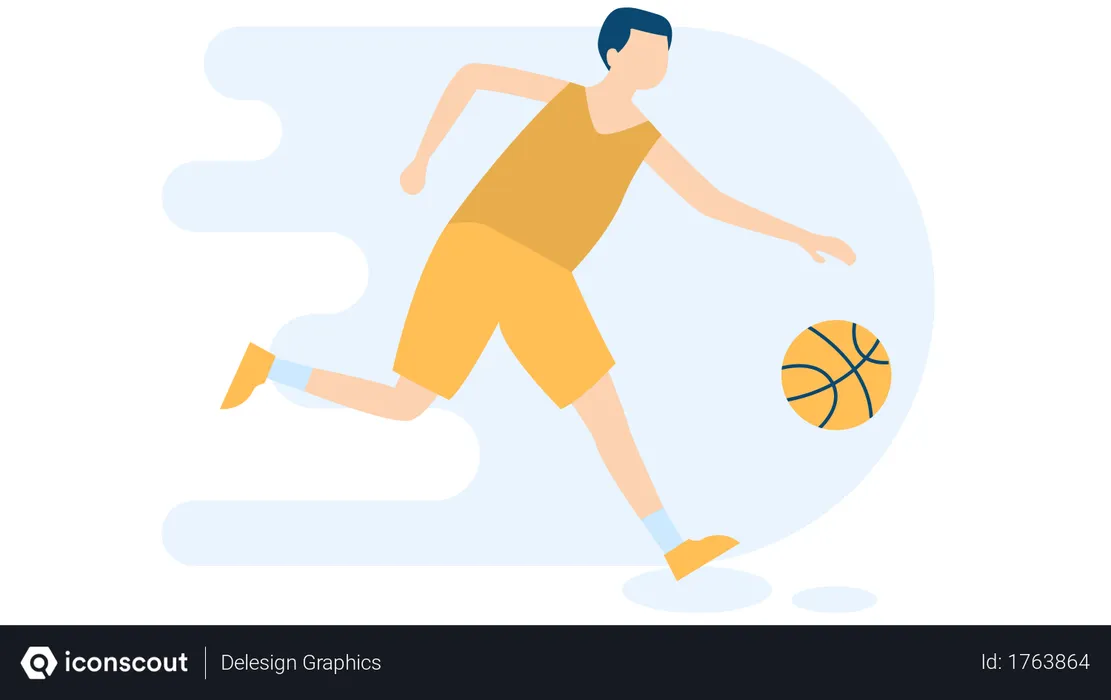 Free Basketball  Illustration