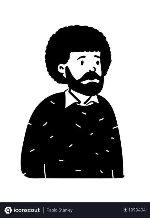 Free Bearded man  Illustration