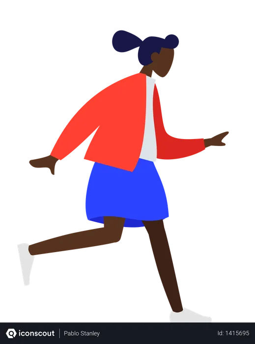 Free Black girl  Illustration