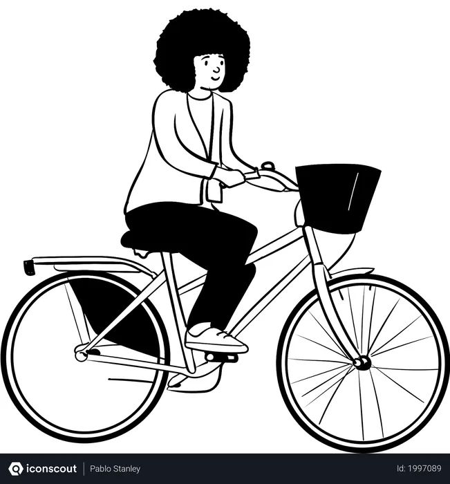 Free Boy Cycling  Illustration