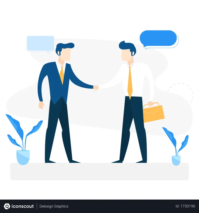 Free Business deal  Illustration
