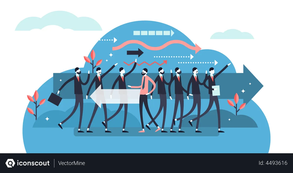 Free Business direction  Illustration