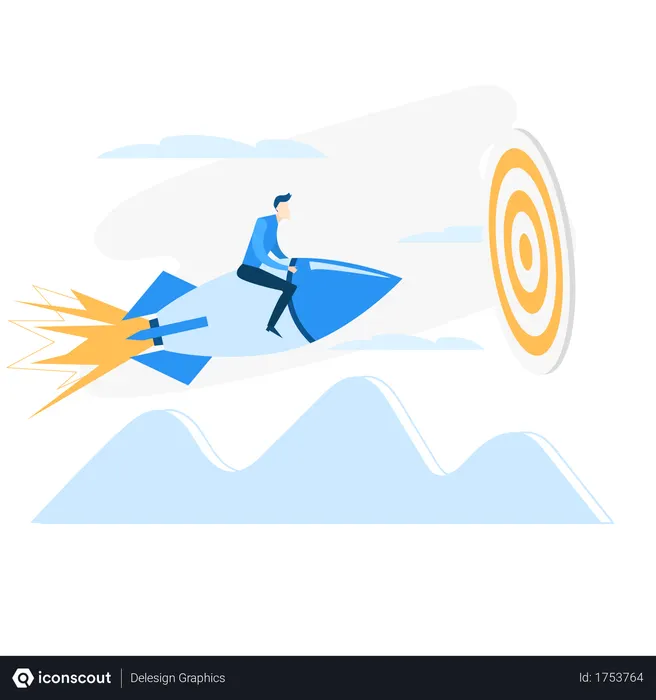 Free Business goal  Illustration