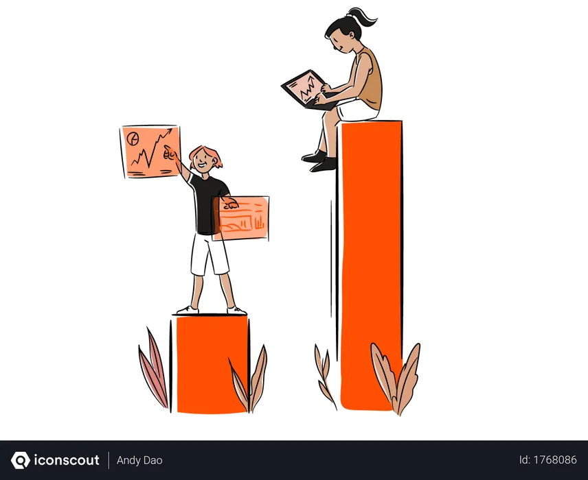 Free Business growth  Illustration