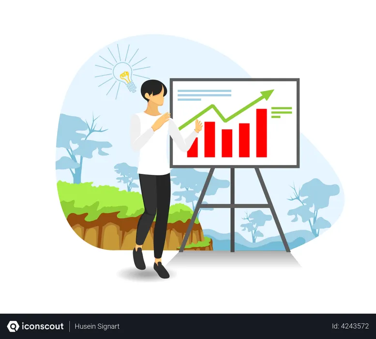 Free Business presentation  Illustration