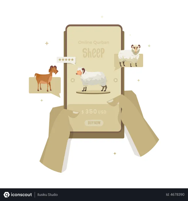 Free Buy sheep online  Illustration