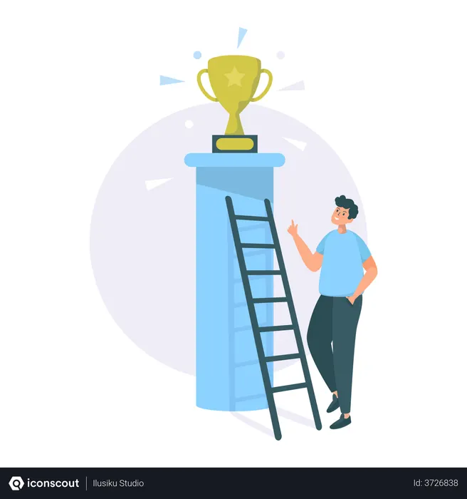 Free Caminho de negócios para o sucesso  Ilustração
