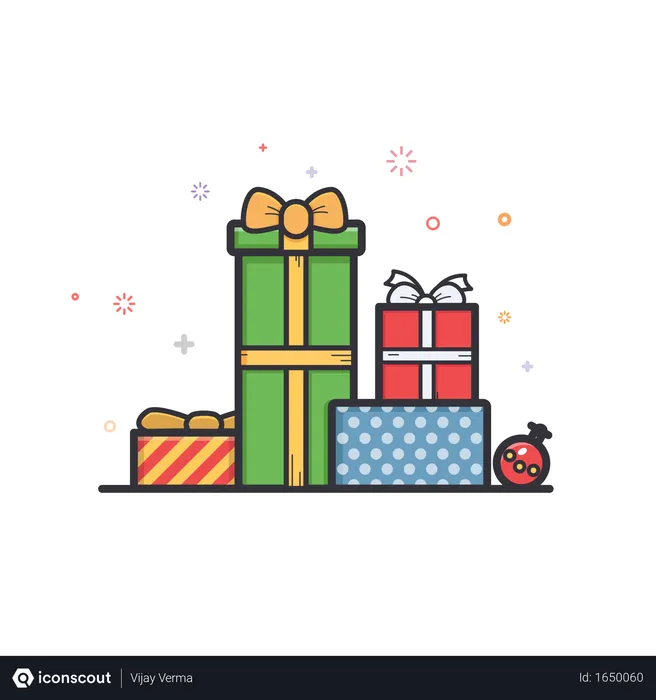 Free Christmas-gift  Illustration