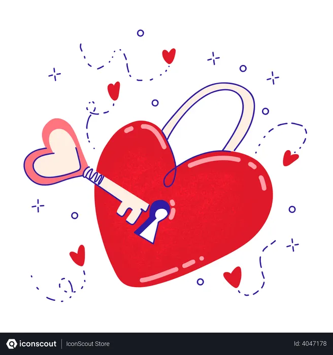 Free Clé du coeur  Illustration