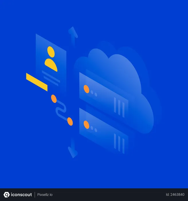 Free Cloud storage  Illustration