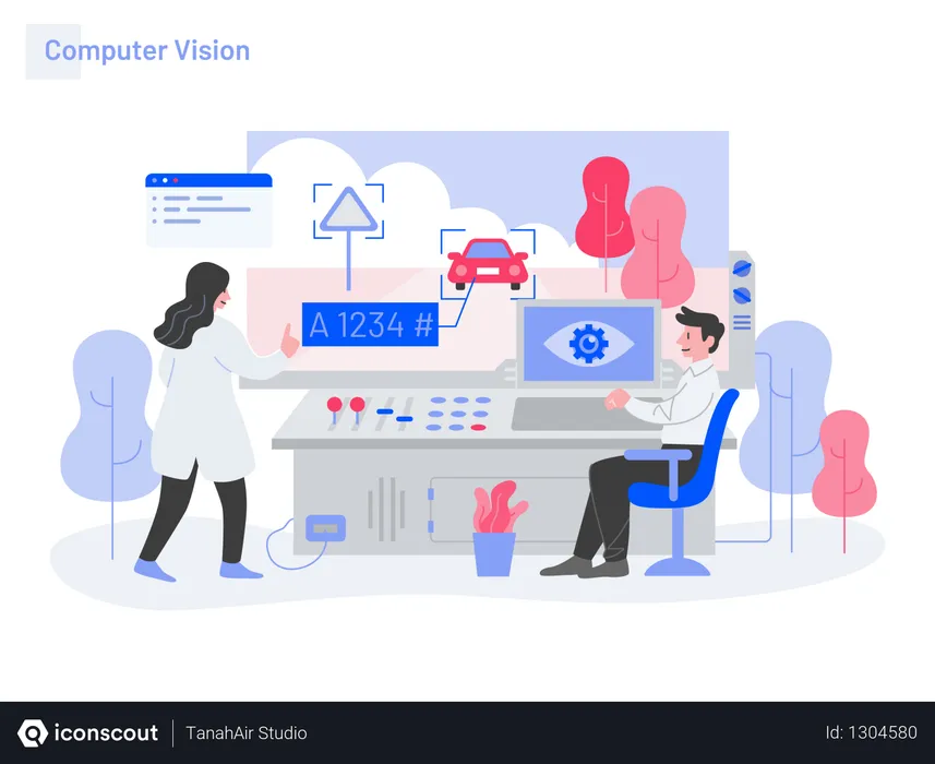 Free Computer Vision  Illustration