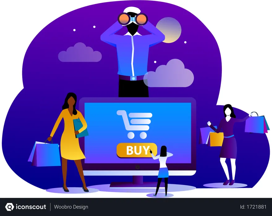 Free Conceito de compras online  Ilustração